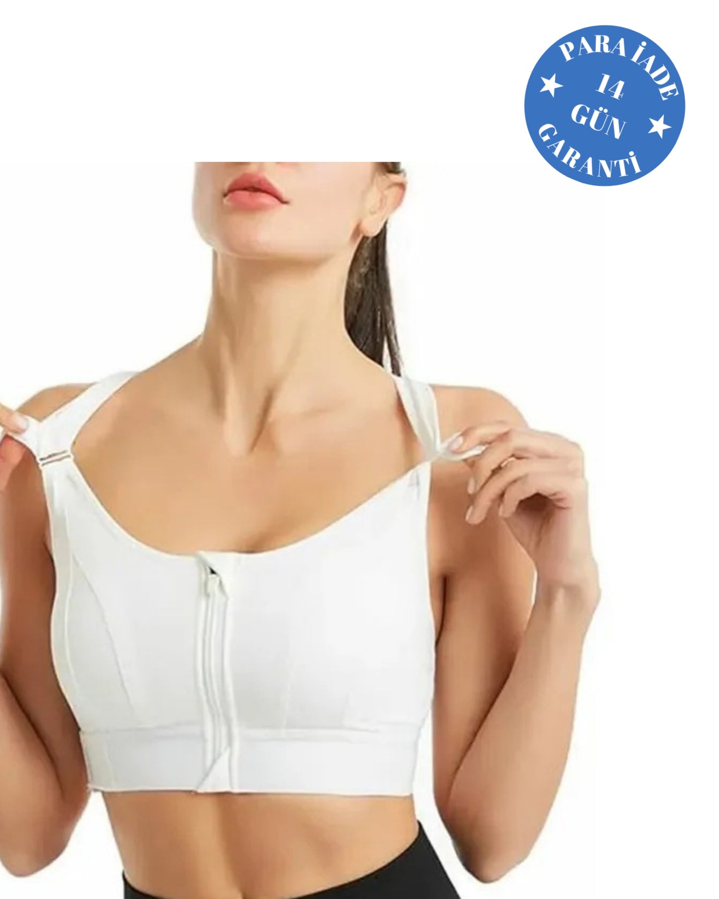 Kadın Fermuarlı Ayarlanabilir Askılı Sütyen