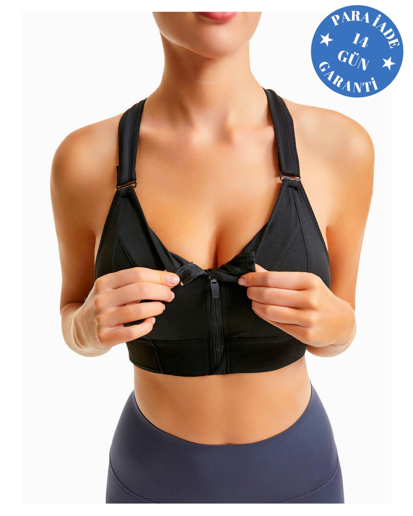 Kadın Fermuarlı Ayarlanabilir Askılı Sütyen