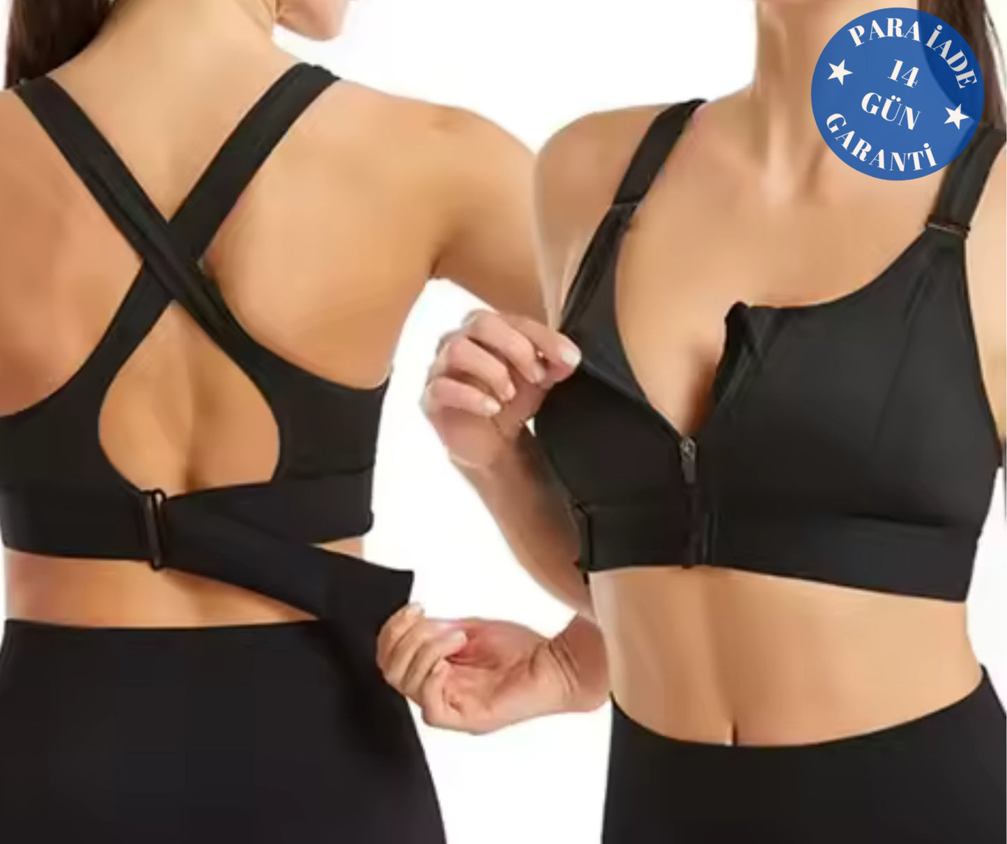 Kadın Fermuarlı Ayarlanabilir Askılı Sütyen